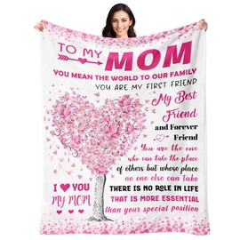 Gifts for Mom, Mom Birthday Gifts, Mom Gifts, Birthday Gifts for Mom, Christmas Mothers Day Valentines Day Gifts for Mom from Daughter Son, Best Mom Ever Gifts, Presents for Mom, Mom Blanket 50"x60"