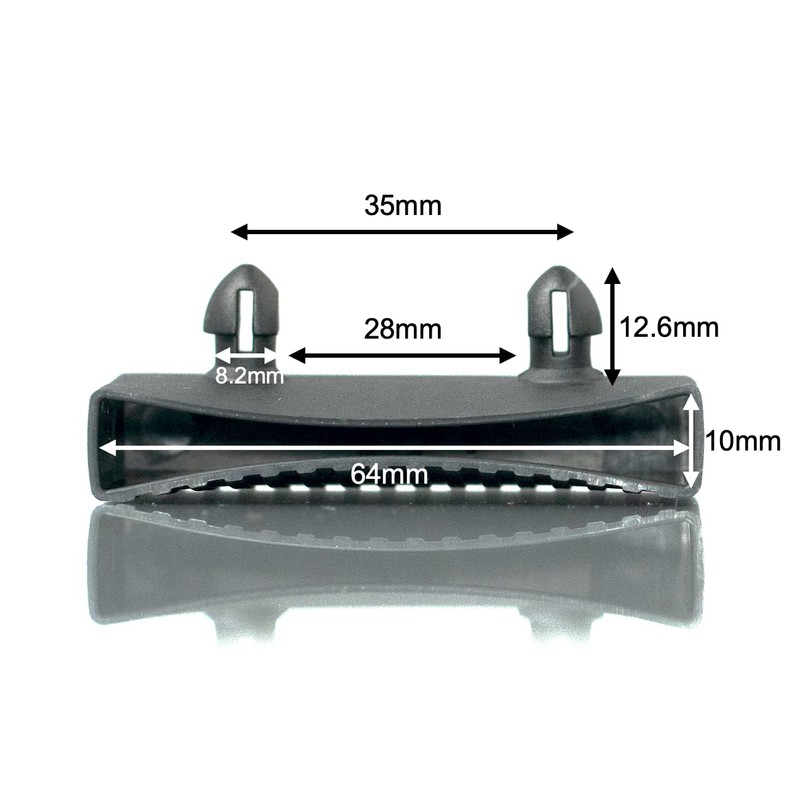 Husseinbolt New replacement 60-64mm side rail bed slat holders/caps (Model