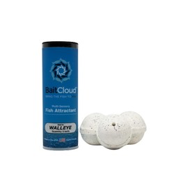 BaitCloud Walleye Fishing Attractant Twin Pack. 6 Balls in Total (White)