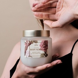 Flu Ploo Perfumed Sea Salt Body Scrub 500g Woody Floral / 플루 퍼퓸드 씨솔트 바디스크럽 500g 우디플로럴