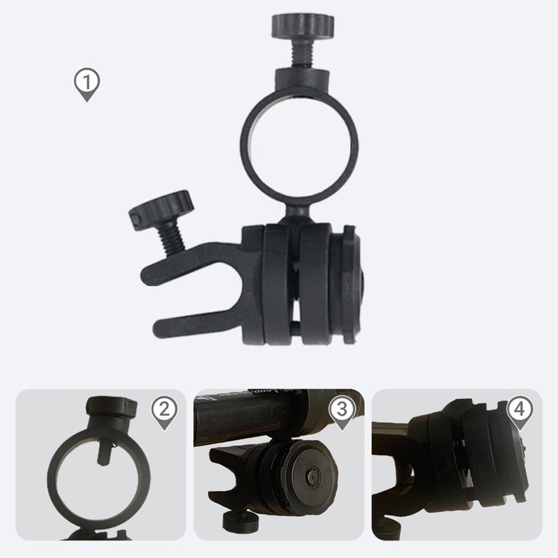 Firefighter Helmet Flashlight Mount with Accessories, Universal Fit for Fire