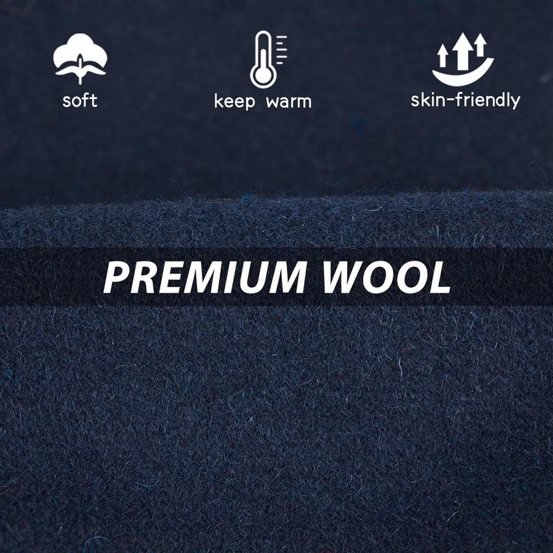 GADIEMKENSD Winter Bucket Hat Premium Wool Packable Plain Colours Unisex