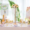 Tall Vases Wedding Centerpieces for Tables - 21.7" Gold Flower
