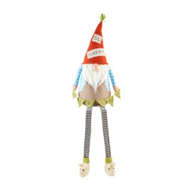 Mud Pie X-Large Easter Dangle Leg Gnome, 46 1/2" X 8,Green