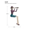 HAUCOZE Modern Home Decor Sculpture Woman Figurine Statue Table Centerpiece