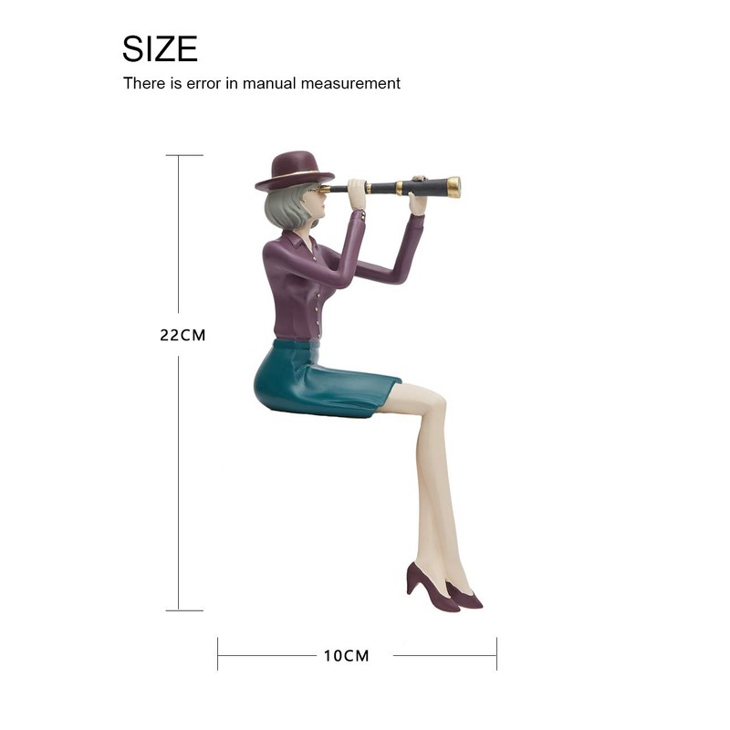 HAUCOZE Modern Home Decor Sculpture Woman Figurine Statue Table Centerpiece