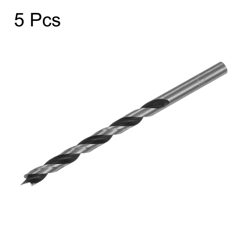 sourcing map 5pcs Brad Point Drill Bits 4.5mm(11/64") Dia Straight