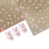 Flower Nail Art Stickers Spring 5D Self-Adhesive Stickers Decals Embossed