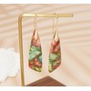 Wovanoo Natural Stone Earrings for Women Boho Triangles Dangle Drop