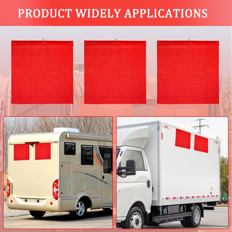 Kabcifea 6 Pieces 18 x 18 Inch Safety Flags with