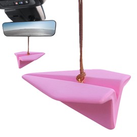 Paper Airplane Car Charm | Paper plane Car Air Fresheners - Rearview Pendant for Men and Women