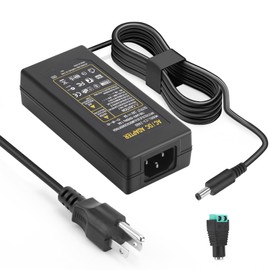 24V 6A Power Supply 144W Adapter, 100-240V AC to 24 Volt 6 Amp DC Power Supply with LED Terminal Connector, 24V LED Power Supply Transformer with 5.5x2.1mm DC Output Jack for LED Strip Light