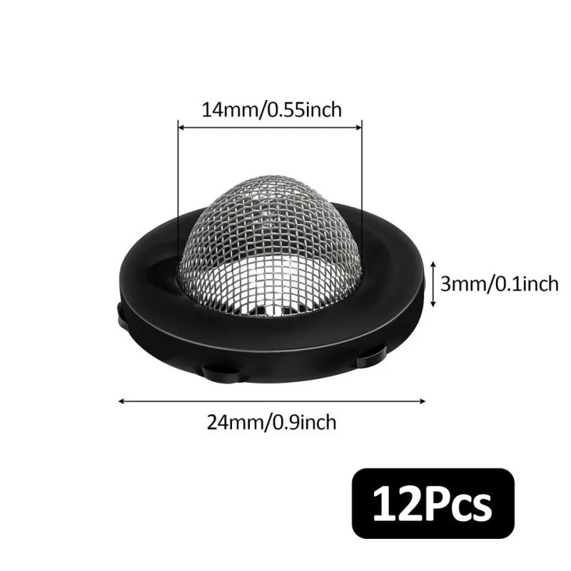 Piriuuo 12 Pcs Hose Washers, Stainless Stain Garden Hose Screen