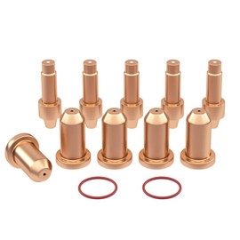 Upgraded Plasma Cutter Consumables Kit Tips Kit for Miller Spectrum 625 X-TREME plasma cutter XT-40 torch & Hobart Airforce 40i XT40R/XT30R Torch (249928 &249926/770797&770791+O-Rings）PK12,40A
