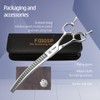 FOGOSP Professional 3D Curved Chunkers Dog Grooming Scissors 7in Magic