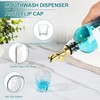 TOLDATLI Mouthwash Dispenser for Bathroom, 2 Pack Glass Mouth Wash