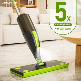 Spray Mop for Cleaning Spray Wet Dry Mops with 60 Dry Pads & 420ML Refillable Bottle Flat Mop for Hardwood, Tile, Laminate, Vinyl, and Marble Floors