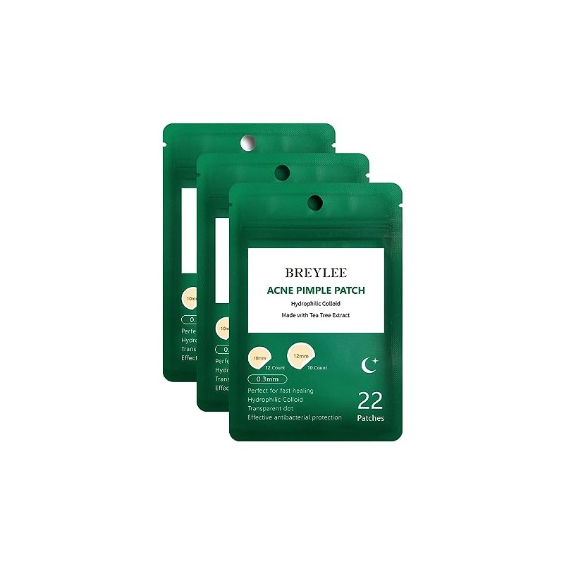 Acne Patches, BREYLEE Tea Tree Pimple Patches Acne Dots Acne