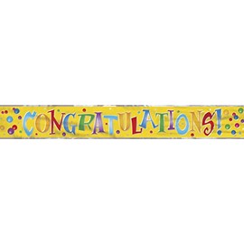 Unique Party 90006LF - 12ft Foil Congratulations Banner