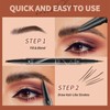 Eyebrow Pencil Light Brown, Microblading Eyebrow Pen Waterproof And Long-Lasting,