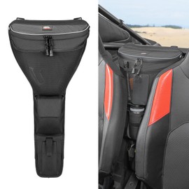 KEMIMOTO 2024 XP 1000 Center Storage Bag with Cup holder Compatible with 2024-2025 Polaris RZR XP 1000/ RZR XP 4 1000 Accessories 1680D High-Density Shoulder Storage Bag with Double Anti -mud Zipper