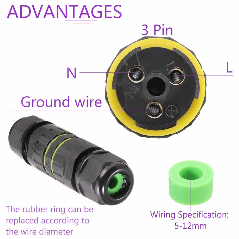 DMiotech 10 Pcs Waterproof Junction Box Electrical Cable Connector M20