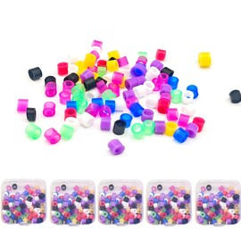 Misemiko Dental Instrument Code Rings (500 Pack) C Medical Grade Silicone, 4x6x5mm C Autoclavable Silicone 135C/275F, Dental Color-Coding Bands for Dental & Medical Tools (Mixed)