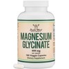 Magnesium Glycinate 400mg, 180 Capsules (Vegan Safe, Third Party Tested,