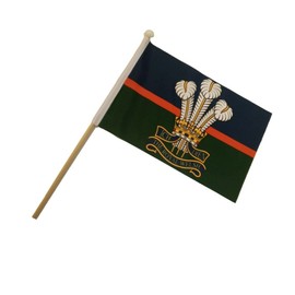 Royal Welsh Regiment Military 9'' x 6'' Hand waving Flag