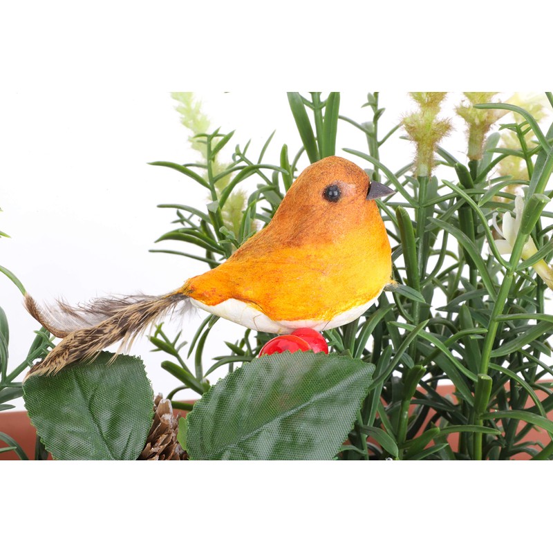 Toyland® 20 cm (8") Tradtional Robin Christmas Pick - Luxury