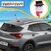 Tenna Tops Frosty Snowman Car Decor Antenna Topper Auto Accessory
