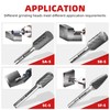 EZARC 5PCS Tungsten Carbide Rotary Burr Set, SB-5 Double Cut