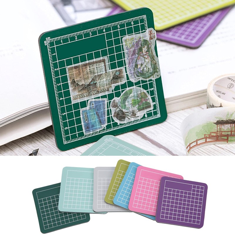 7 Pieces Cutting Pad Mini Mat Colourful Craft DIY Carving