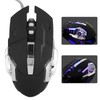 Mechanical Wire Game Mouse Mute USB Black 4-Way Roller Desktop