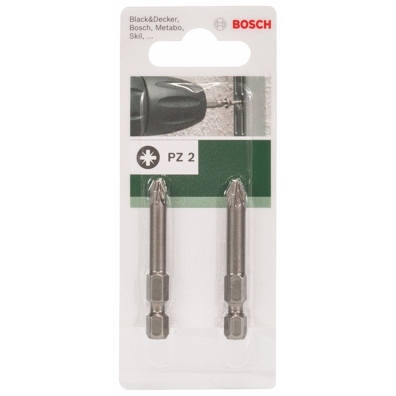 Bosch 2609255929 49mm Pozidriv Screwdriver Bit PZ2 (2 Pieces)