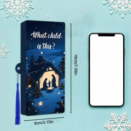 5pcs Religious Christmas Money Holder with 10 Slots, Nativity Scene Christmas Cash Envelopes, Funny Holiday Giving Cash Gifts Ideas for Women Men Kids