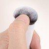 KINGMAS Oval Concealer Brush, Double-ended Kabuki Makeup Brush, Medium Concealer