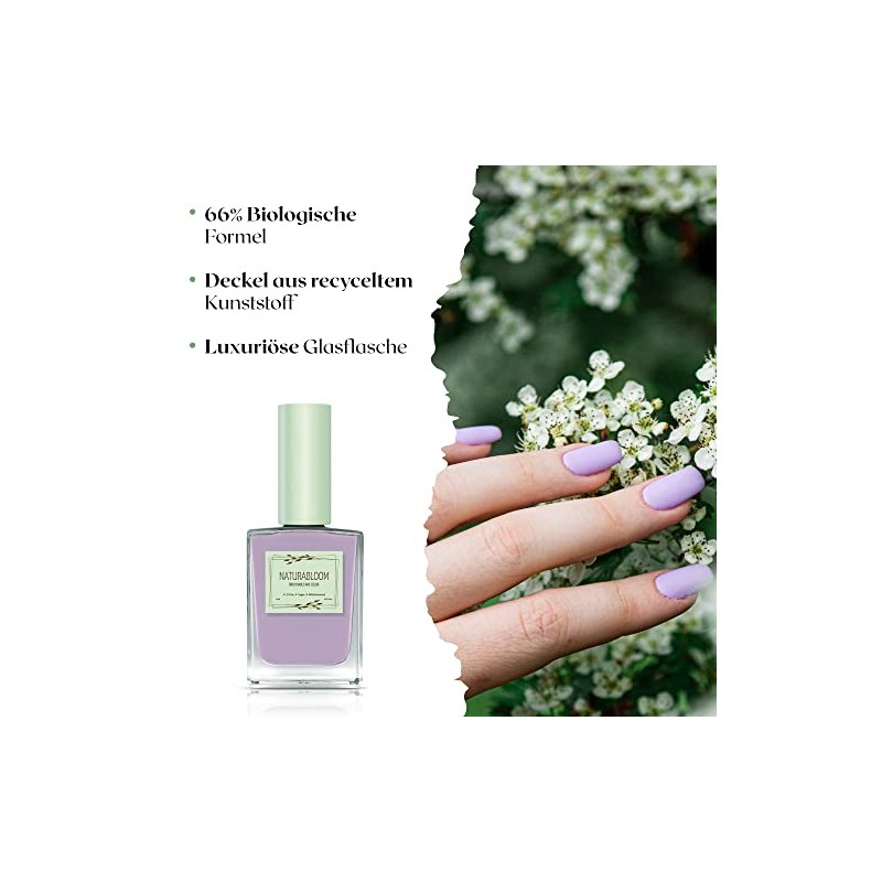 Nail Polish Quick Drying Purple (Lilac Delight) - Natural Nail