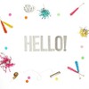 HELLO! Glitter Banner