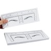 50pcs Disposable Tattoo Eyebrow Ruler Sticker with Brow Shape Eyebrow