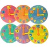 Bath Puzzle Clock Educational Toy Color Random