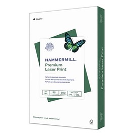 Hammermill Printer Paper, Premium Laser Print 32 lb, 11 x 17 - 1 Ream (500 Sheets) - 98 Bright, Made in the USA, 104653R