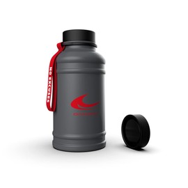 Daikoku Edelstahl Wasserflasche - 1.3l BPA frei - Nützlich für Fitnessstudio und alle Arten von Sport Praxis - Doppelwandige Thermos 12 bis 24 Stunden - Grau