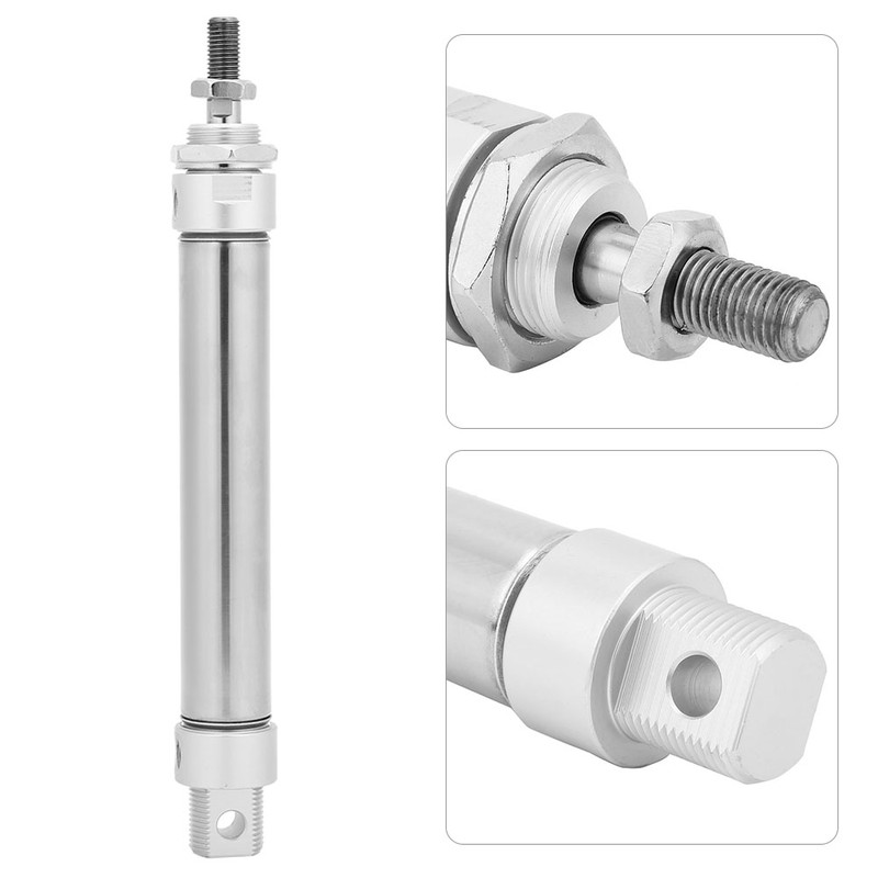 Mini Air Cylinder Stainless Steel Round Double Action Device Pneumatic
