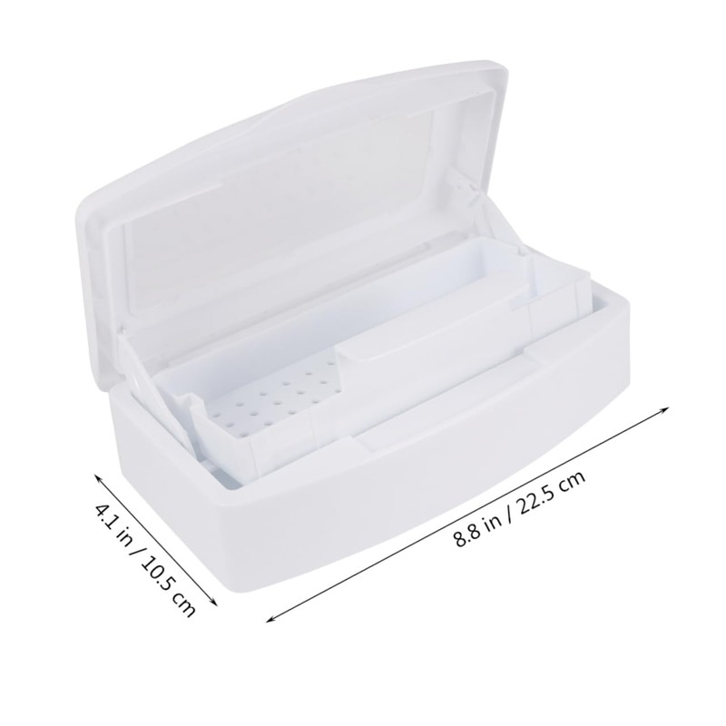 Healeved Lid Sterilizer Box for Nail Art Tools Cleaning Box