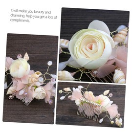 Healvian Elegant Wedding Hair Comb for Bride Floral Side Comb Hair Accessory for Special Occasions for Weddings Birthdays and Anniversaries
