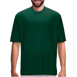 Premium Wear Men's Moisture Wicking Athletic T Shirts Big Tees - Short Sleeve - Nice Hunter Green XL