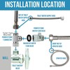 G1/2 150pa Sink Faucet Hose Nozzle Copper Portable Shower Sprayer