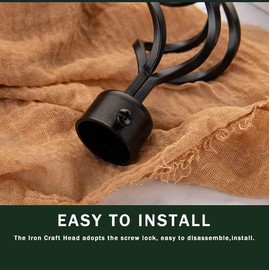 ECESLENT Curtain Rod Finials Mahua Design