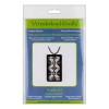 Wonderland Crafts Bead embroidery kit on artificial leather Pendant FLBB-078
